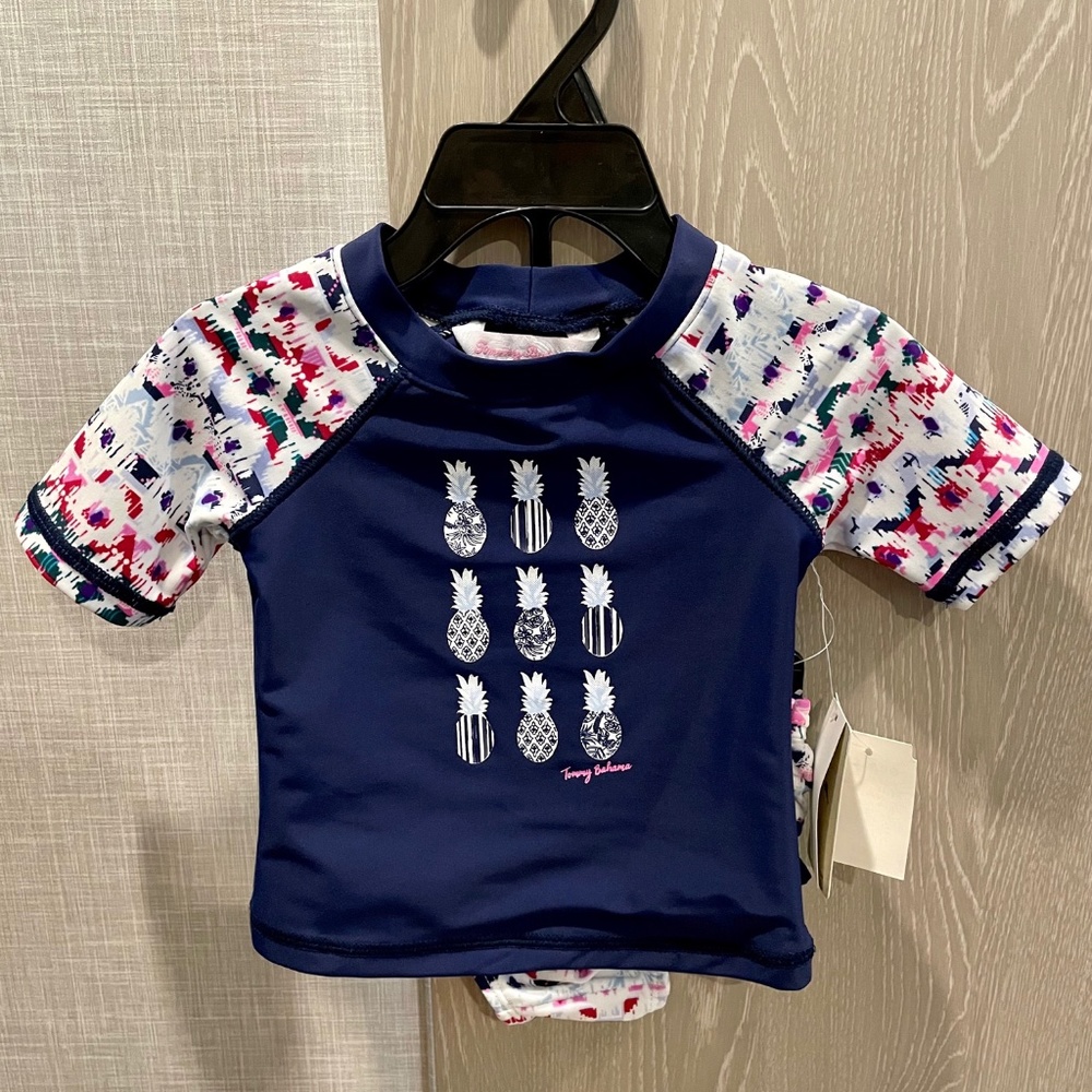 SOLD⬇️🆕Tommy Bahama Kids Rash Guard Swimsuit-NWT